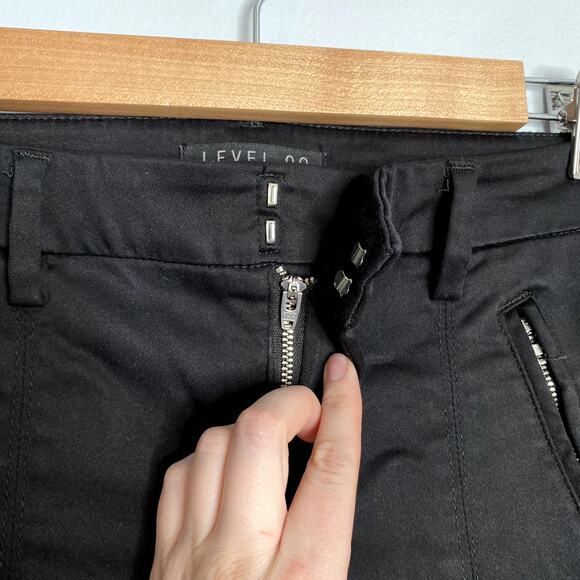 Level 99 Black Straight Leg Pants LAST CALL - Picture 3 of 7